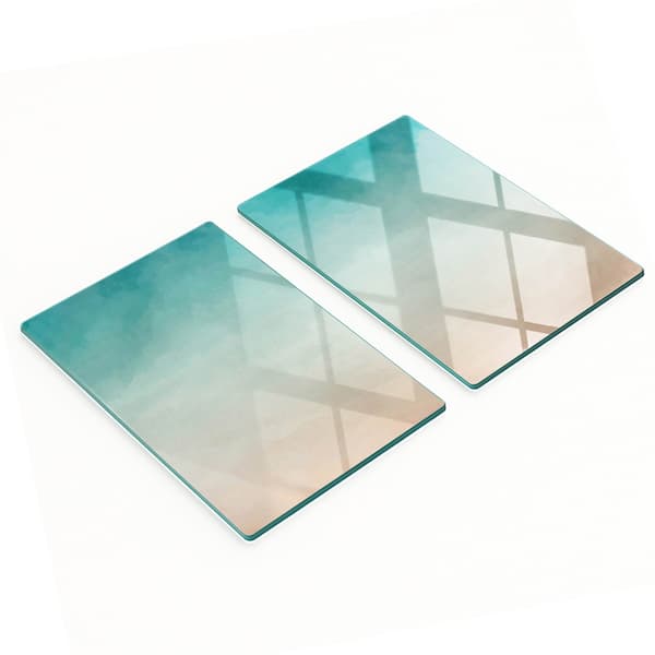 Dekorative glasplader til servering af snacks abstrakt 2x40x52 cm
