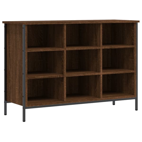 vidaXL skoskab brunt egetræ 100x35x70 cm