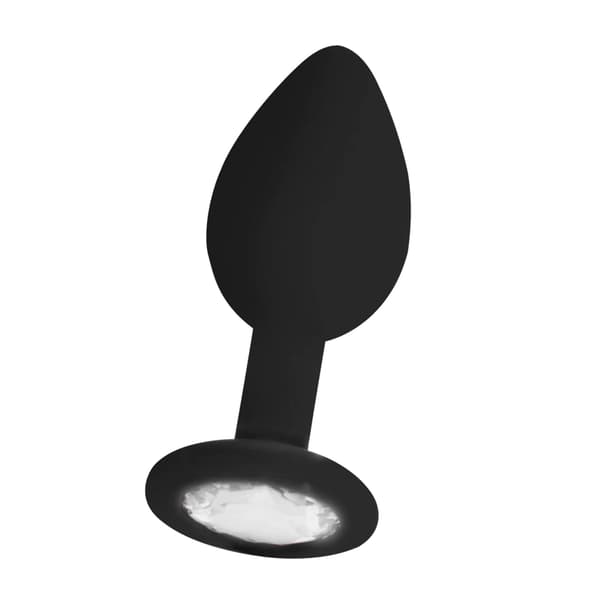 Diamant Analplugg - Vanlig svart