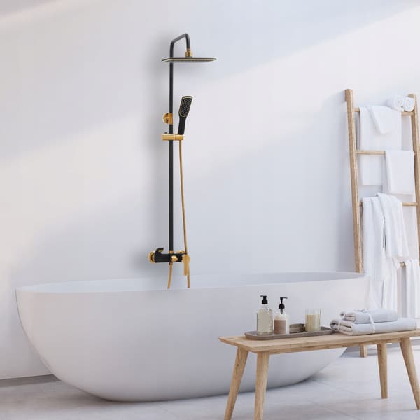 DUSCHSET S-1157 SVART/GULD