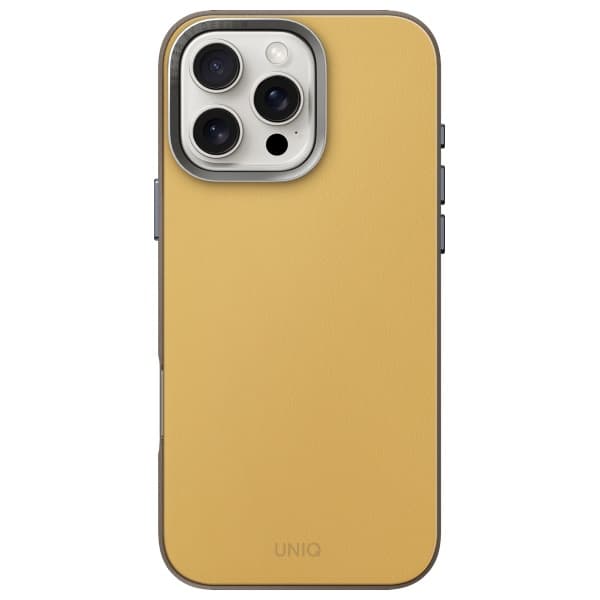 UNIQ Lyden DS-cover til iPhone 16 Pro, gul-grå