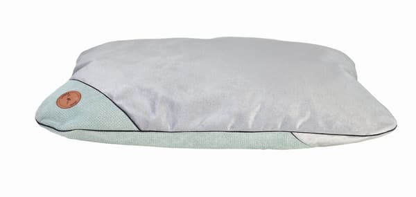 FRIDA kudde silver sammet + mint 100cm x 80cm