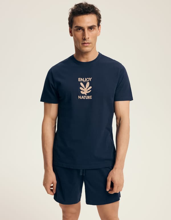 Legend Henderson herrpyjamas | Marinblå XL