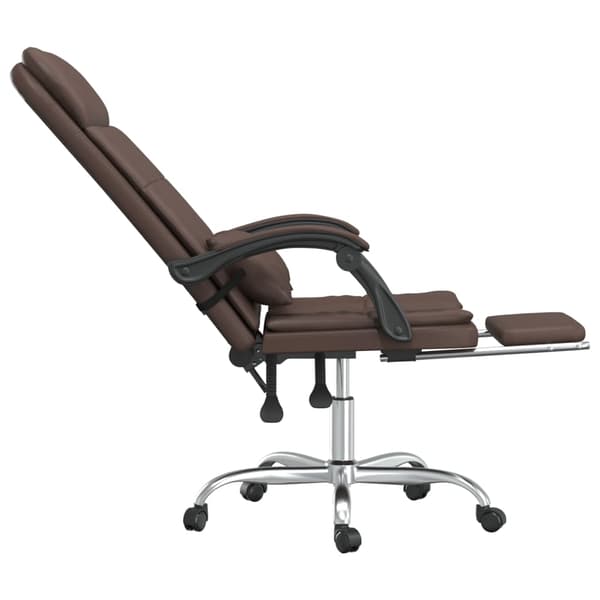 vidaXL Massagestol brun konstläder
