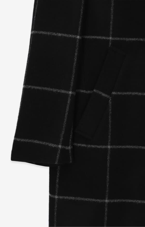 Slimfit uldfrakke 50