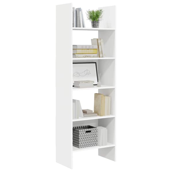 vidaXL bogreol hvid 60x35x180 cm spånplade