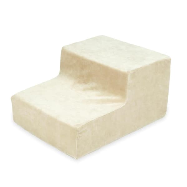 Lekplatstrappa i sammet, mjuk beige skum