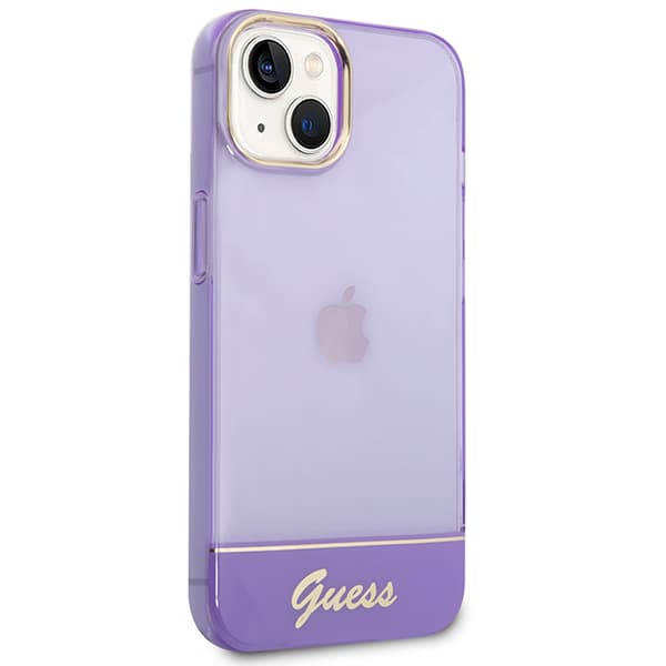 Guess Translucent Fodral till iPhone 14 Plus, Lila