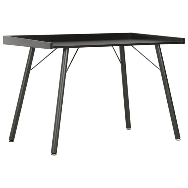 vidaXL skrivebord, sort, 90 x 50 x 79 cm