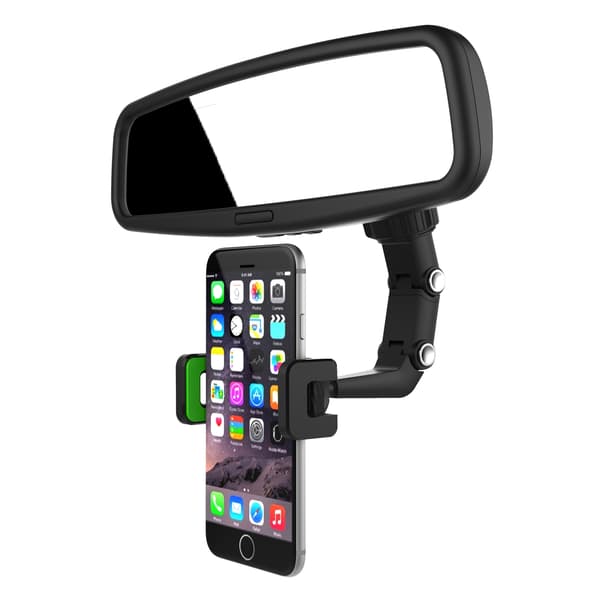 Smartphone-holder til bakspejl, sort og grøn