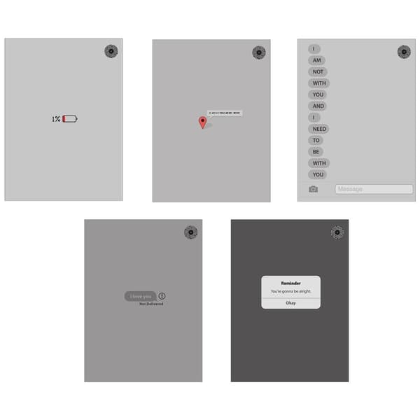 Notesbog A5/80K gitter SMS (5 stk.)