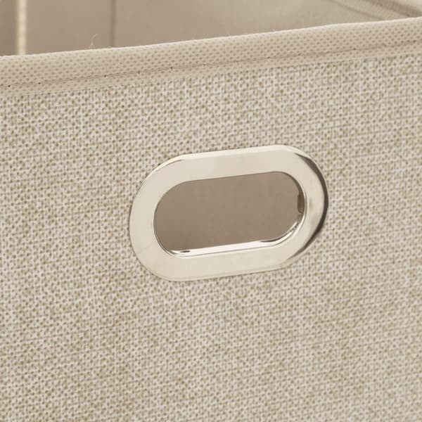 Beige förvaringslåda 31 x 15 cm