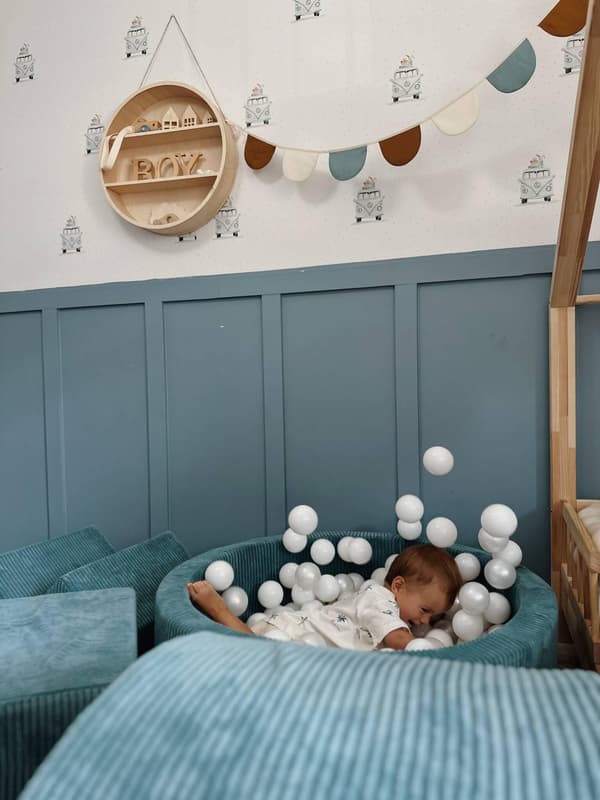 Tør pool 110x40 Corduroy Blå uden bolde