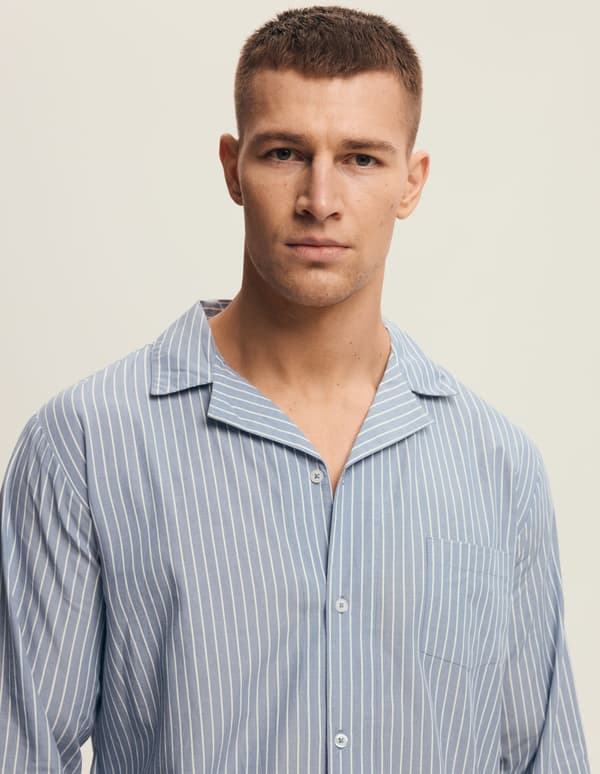Mic Henderson Herrepyjamas | Blå L