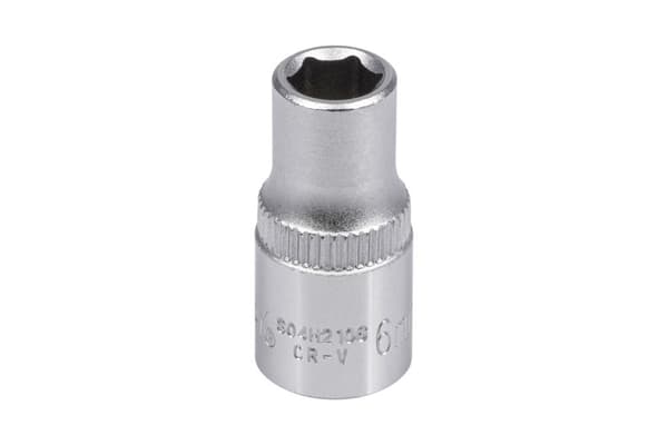 1/4" 6-kant topnøgle 6 mm
