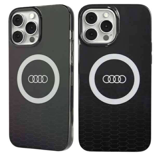 Audi IML MagSafe-etui med stort logo til iPhone 14 Pro, sort