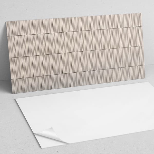 Selvklæbende vinylpanel perfekt til moderne interiør 100x50 cm parallelle linjer på baggrunden