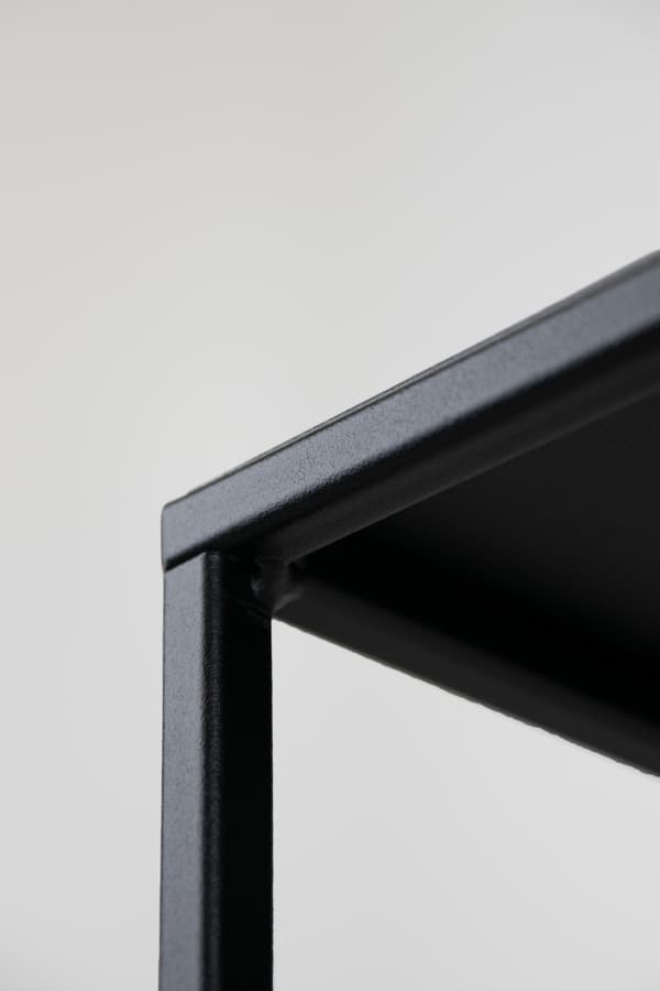 Metall Loft stående blomställning svart modern design Brest L 25x25x77