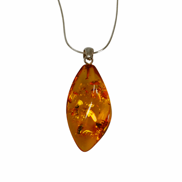 Cognac rav vedhæng - Baltic Amber Smykker