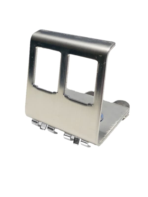 Keystone DIN-kiskoadapteri kahdelle Keystone-moduulille
