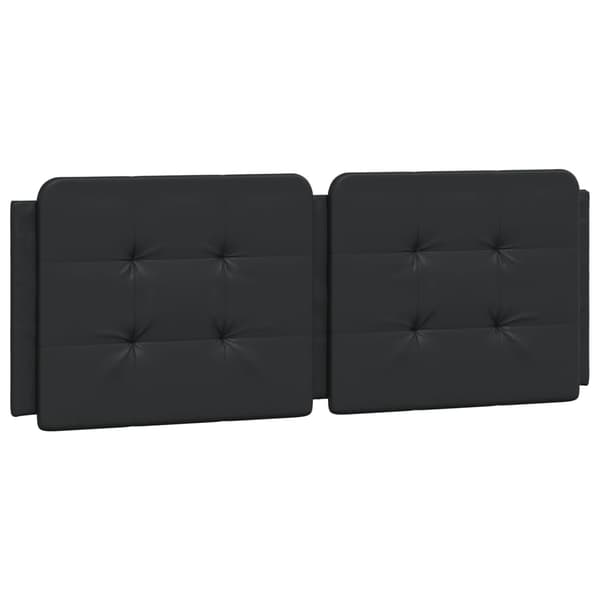 vidaXL hovedgærdehynde, sort, 120 cm, kunstlæder