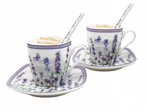 Espressokoppar 2 x 80ml i presentask, Lavender-kollektionen
