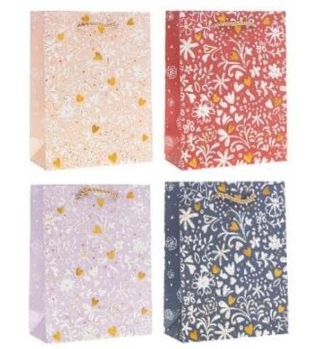 Gavepose 26x32x10cm Blomster MIX