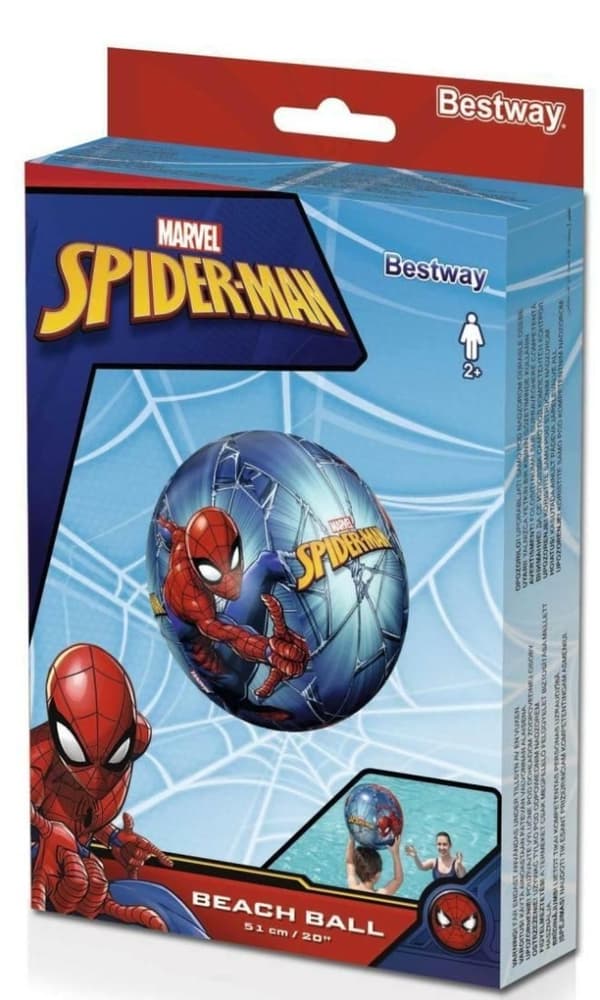 Oppustelig strandbold til poolen Bestway Spider-Man 51 cm