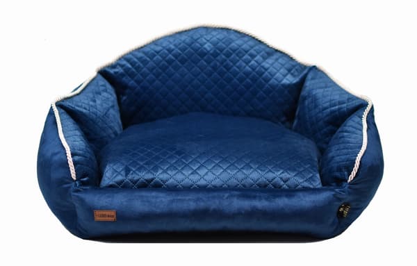 Charlotte marinblå soffa M - 80cm x 70cm