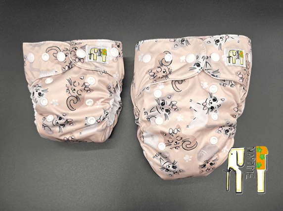 NappiMe Mini Pocket Genanvendelige Microfleece Kattebleer