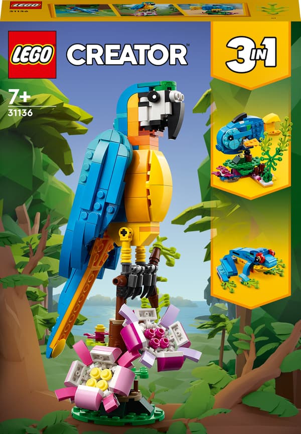 LEGO Creator Exotisk papegoja 253-delars set (31136)
