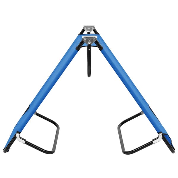 vidaXL foldbar liggestol blå stål