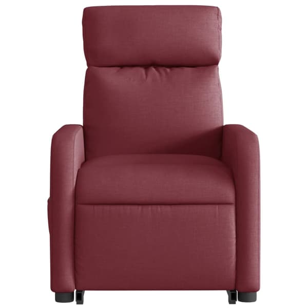 vidaXL Elektrisk lyftande massagefåtölj, vilstol, vinröd