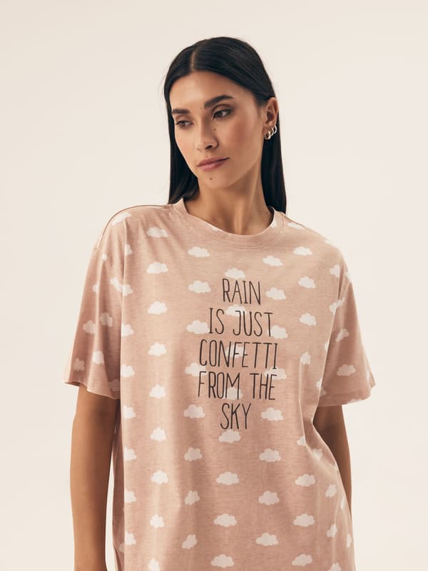 Nubes Henderson Dampyjamas | Sandbeige L