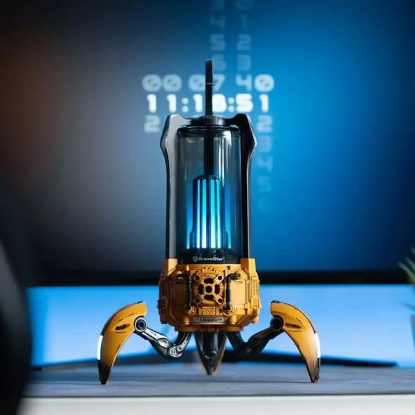 GravaStar Supernova skadad gul trådlös Bluetooth-högtalare