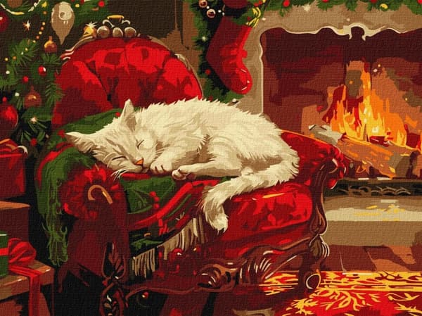 Maleri efter tal - julehygge