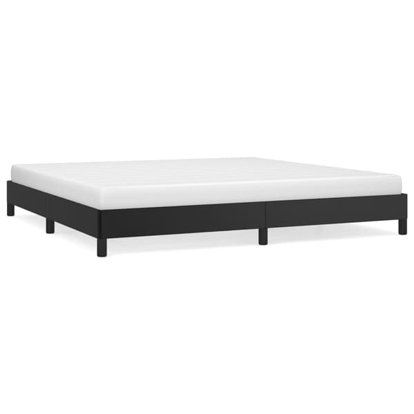 vidaXL sengestel sort 200x200 cm kunstlæder