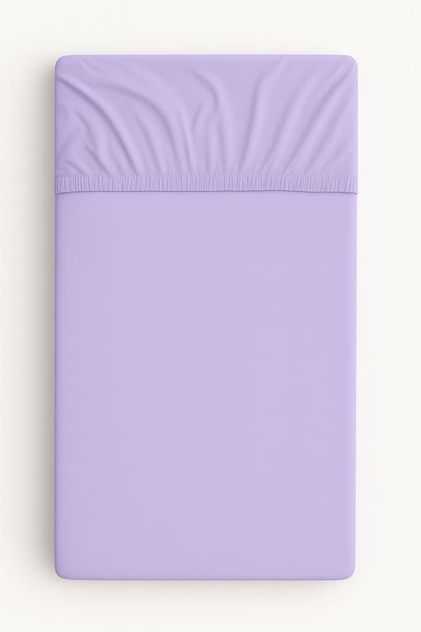 Bomuldslagner til tremmeseng 120x60 cm - lilla