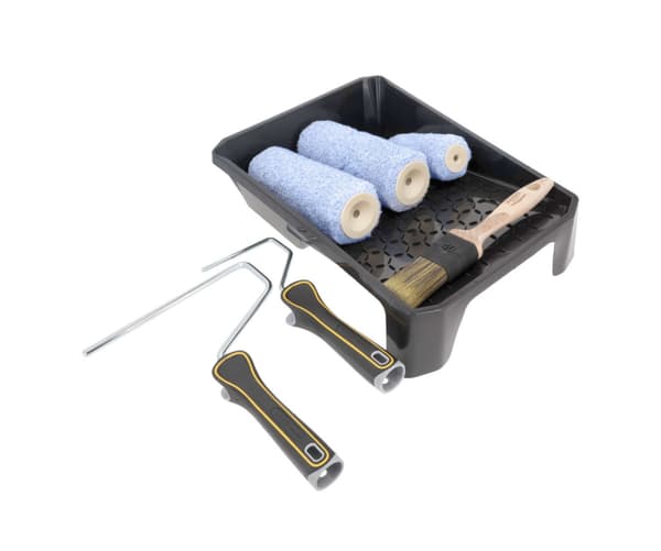 Hardy Select Micromix målarset - Litet bricka, pensel, 3 rollers
