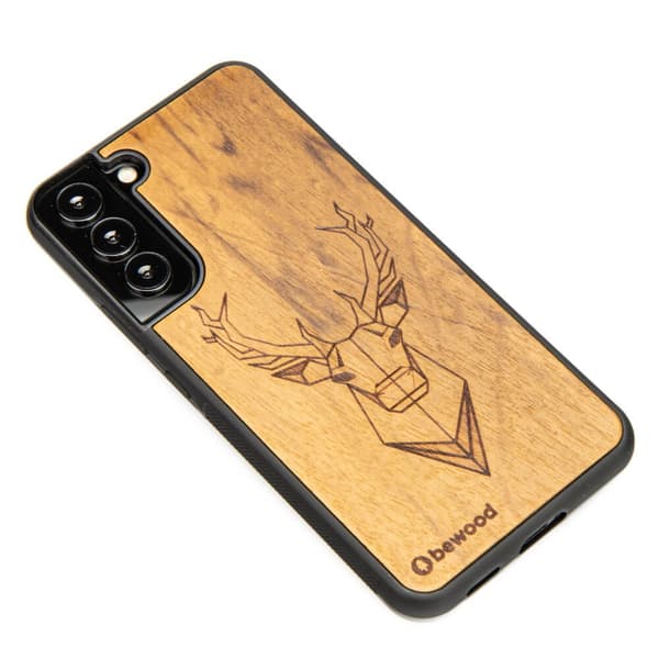 Træcover til Samsung Galaxy S22 Plus IMBUIA DEER