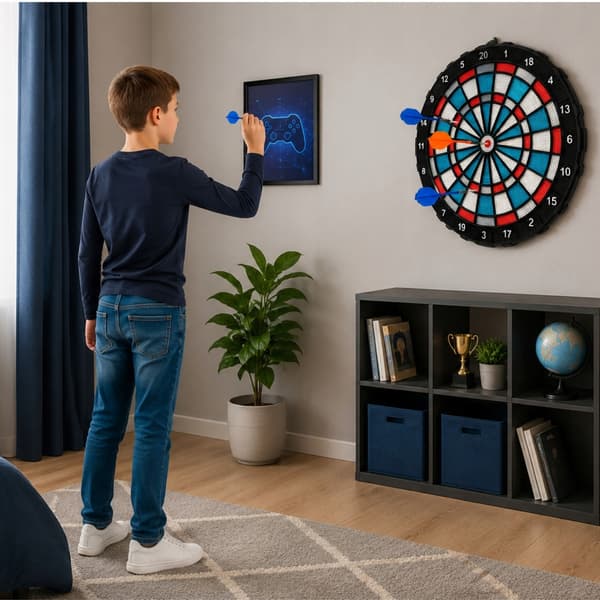 [5] Dartskive 42 cm sæt + pile Z3497