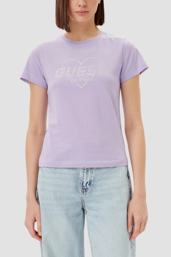 Guess Lavender dam bomulls-T-shirt Narciso M