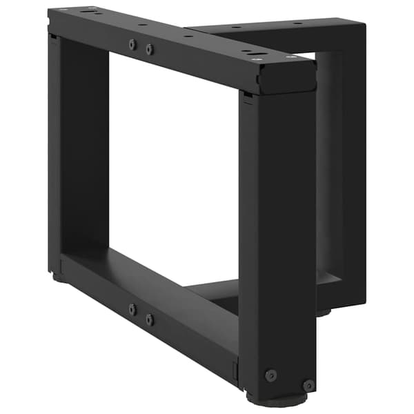 vidaXL T-formade soffbordsben 2 st svarta