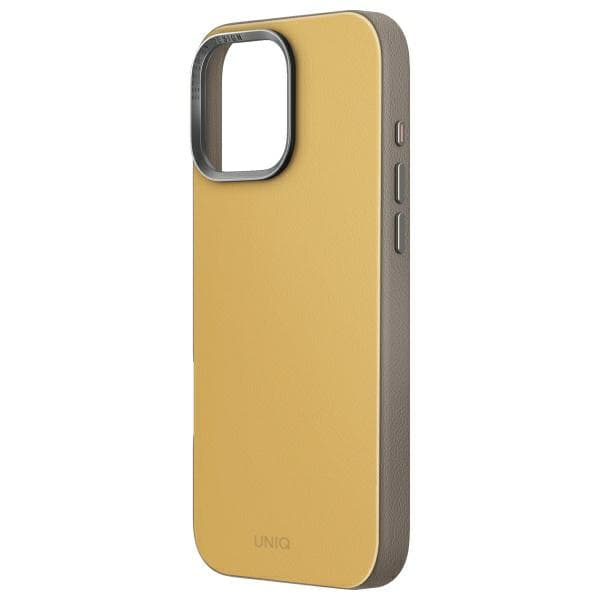 UNIQ Lyden DS-cover til iPhone 16 Pro, gul-grå