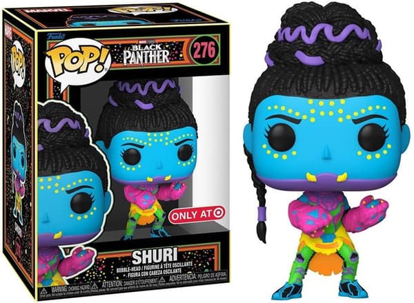 Funko POP Black Panther 276 Shuri Blacklight Luminous Samlarfigur