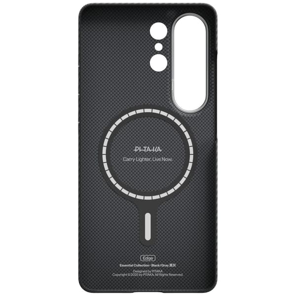 PITAKA Edge-cover MagSafe til Samsung Galaxy S26 Ultra sort og grå