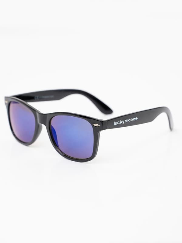 Lucky Dice Navn Uni Wayfarer Solbriller Sort/Blå