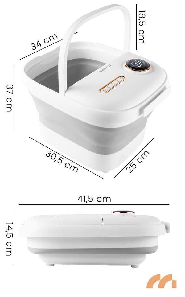 MalTec PRO-Hydro500WS Sammenklappelig Vandfodmassageapparat