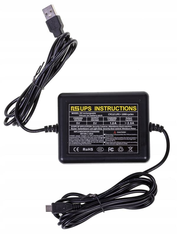 MINI UPS POWERBANK 5V NØDSTRØMFORSYNING
