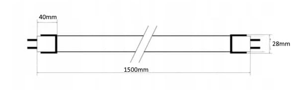 LED lysstofrør 150cm 25W 6500K kold farve